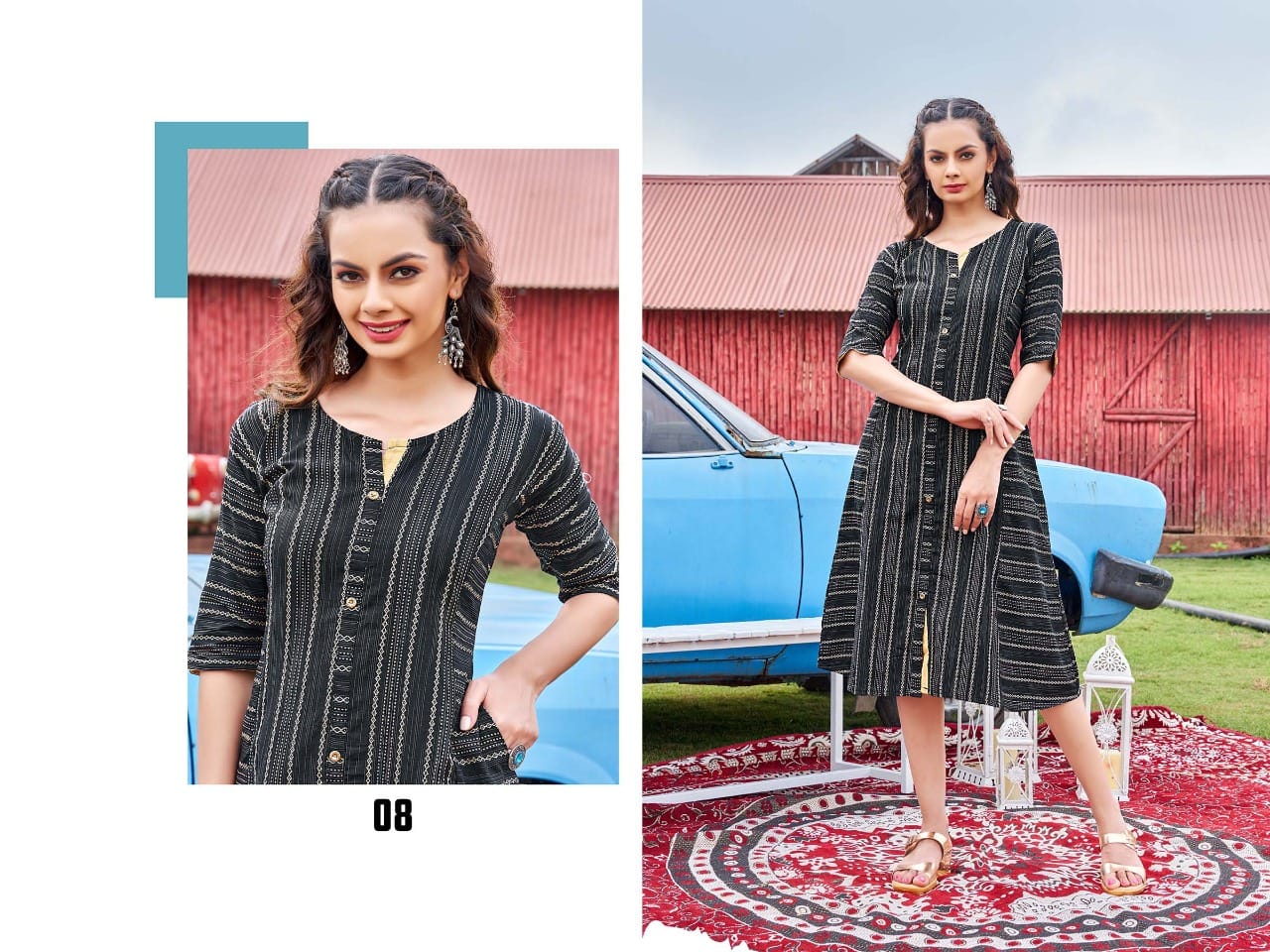 Smita By Kinti 01-08 Printed Kurtis Catalog